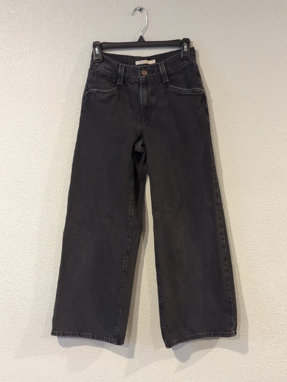 Levi's 90's Wide Leg Black Denim Jeans Size 24